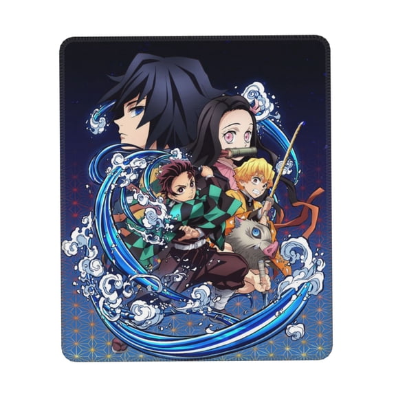 Demon Slayer Mouse Pad 7 X 8.6 In Non-Slip Keyboard Mat Rubber Base Computer Mousepad Gaming Mouse Mat For Laptop, Office & Home
