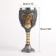 thumbnail image 4 of Matsuzay Calavera de resina 3D con revestimiento de acero inoxidable, cáliz Medieval, esqueleto de Metal Retro, copa de vino gótica, decoración para el Mostrada Matsuzay HA011490-00B, 4 of 6