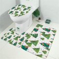 thumbnail image 2 of White Christmas Watercolor Tree Pattern Bathroom Rugs Sets 3 Piece,Toilet Cover Set,Absorbent Non Slip Bathroom Mats Sets with U-Shaped Contour Rug Toilet Rug Set, 2 of 5