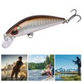 thumbnail image 2 of 68mm Plastic Fishing Lures Floating Sinking Minnow Baits With Metal Treble Hook (B), 2 of 9