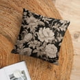 thumbnail image 6 of Decorations Pillow Covers Vintage Meadow Victorian Pillow Protector Black White Vintage Botanical Floral Toile Throw Pillow Cover for Living Room Bedroom 16"x16", 6 of 7