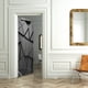thumbnail image 2 of Pegatinas 3D de celosía negra para puertas de cabaña, PVC, pegatinas decorativas modernas para fachadas, 2 of 7