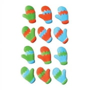 Mittens SP Molded Sugar Cake/Cupcake Decorations - 12 ct