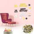 thumbnail image 2 of Paquete de 1500 confeti con números para decoración de fiestas festivas, 21 cumpleaños, 2 of 7