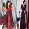 thumbnail image 5 of Elegant Women Sexy Lace Sleeve Maxi Dress Evening Party Gowns Formal Cocktail Wedding Dress, 5 of 5