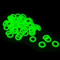 thumbnail image 4 of Mosiee 100Pcs Silicone Luminous Tent Ground Nail Rings O-Shaped Fishing Rod Rings, 4 of 9