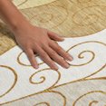 thumbnail image 3 of Addison Rugs Mayfield Premium Machine Washable Transitional Spiral Gold Rectangle Rug, 8' x 10', 3 of 8