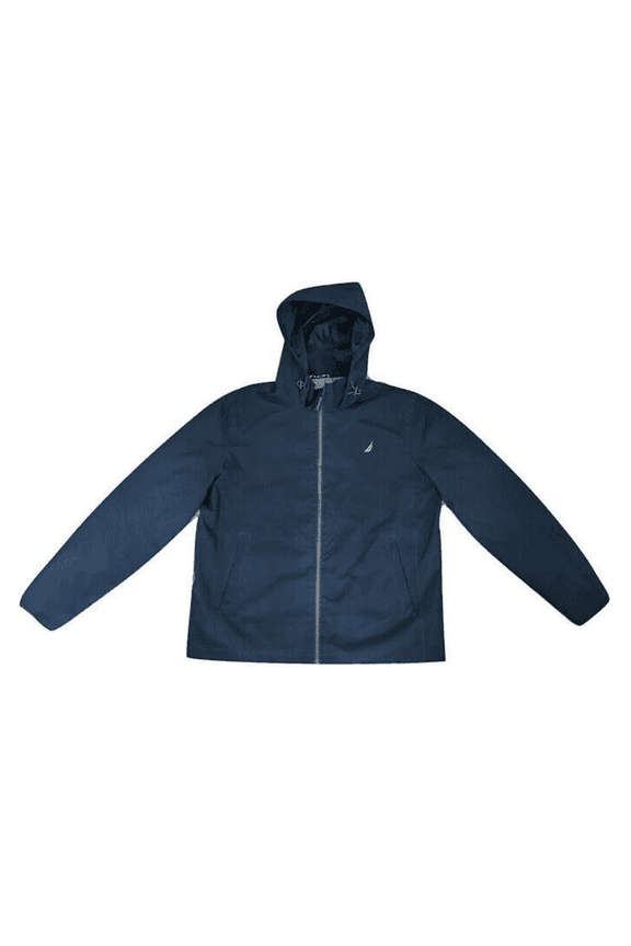 Men's Hooded Windbreaker, Black, S