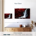 thumbnail image 4 of Elephant Stock Red Autumn Waterfall Wall Art - Horizontal Canvas Wall Art - Living Room Wall Decor - Nature Canvas - Red And White Decor - 12" x 8", 4 of 8