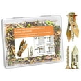 thumbnail image 5 of 200 Pcs Self Drilling Drywall Anchors with Screws,100 Sheetrock Anchors (0.47x1.18 Inch) & 100 Zinc Expansion Screws,2025 Upgraded Zinc Plated Steel,No Drill Needed,Perfect for Wall Hanging, 5 of 7