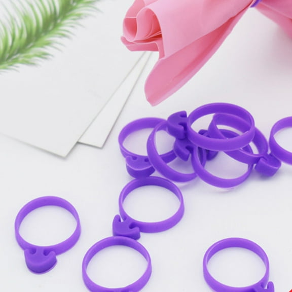 HEMOTON 50 Pcs Icing Decorative Bag Tie Travel Shopping 3.00X2.50X0.40CM