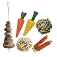 thumbnail image 3 of Rabbit Chew Toys for Teeth Grinding – Wooden Small Animal Chew Set for Rabbits, Hamsters, Chinchillas and Guinea Pigs – Boredom Relief and Cage Destruction, 3 of 7