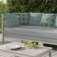 thumbnail image 6 of Twilight Blossom Indoor/Outdoor Pillow with Removable Cover in Blue 26x26, 6 of 6