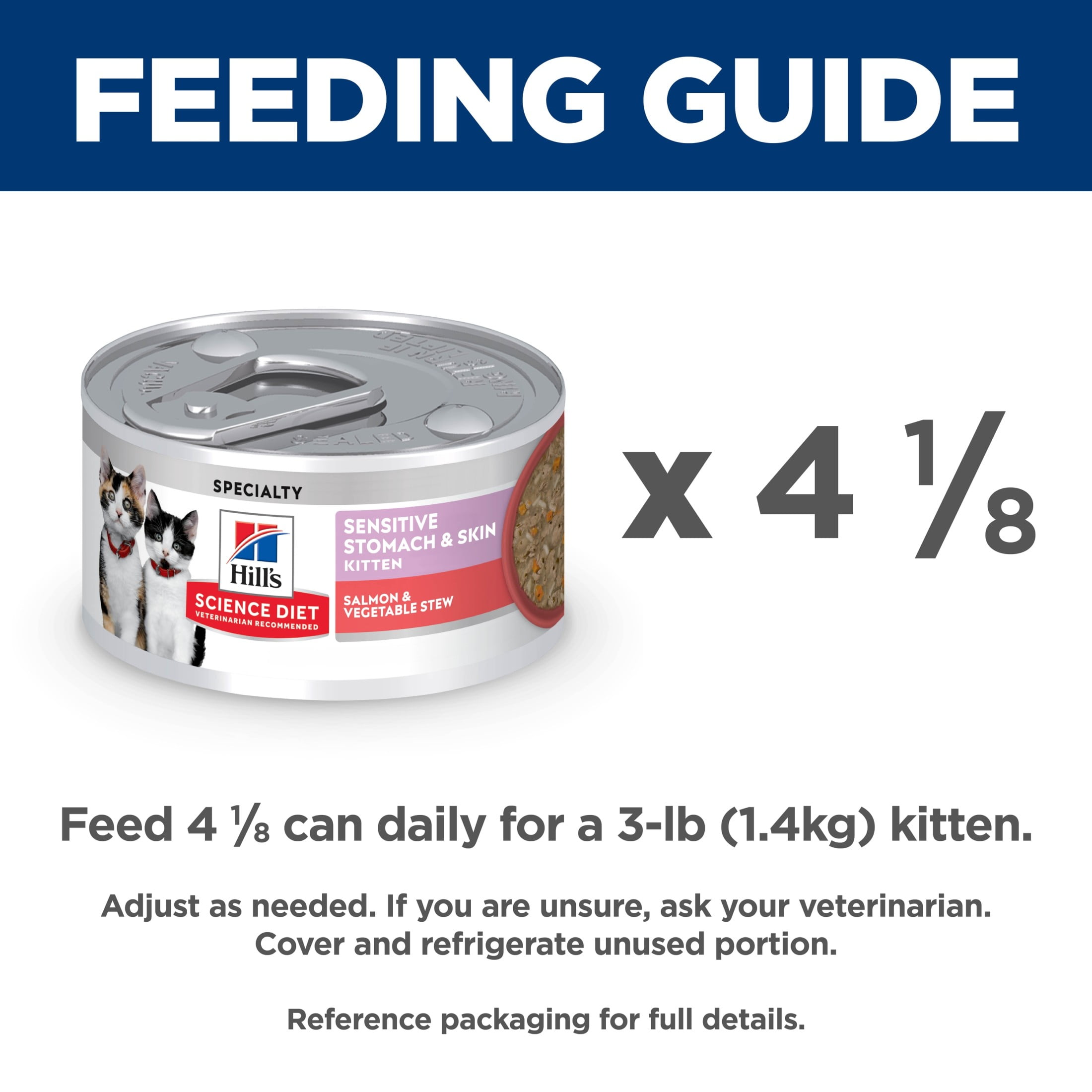 Hill's Science Diet Sensitive Stomach & Skin Can Kitten Food Salmon & Vegetable 2.8oz Can 24pk