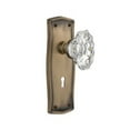 thumbnail image 4 of Nostalgic Warehouse Pracha_Prv_234_Kh Vintage Fluted Chateau Crystal Privacy Door Knob Set, 4 of 7