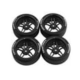 thumbnail image 4 of TISHITA 4 Pieces RC Car Rally Tyres for TT02 1:10 RC Electric Touring Car Part Black, 4 of 7