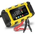 thumbnail image 4 of Battery , 12V Intelligent Automatic Battery with Large Digital Display Screen, Battery Maintainer for Cars Trucks Motorcycles SUVs Boats Acid Batteries (Yellow, Plug), 4 of 6