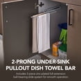 thumbnail image 3 of Rev-A-Shelf Pullout Dish Towel Bar Under Kitchen Cabinet, Chrome, 563-51-C, 3 of 16