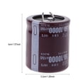 thumbnail image 6 of 10000uF 50V 105°C Power Electrolytic Capacitor Fit, 6 of 10