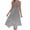 Gray, variant on Summer Plus Size Dresses for Womens 2026 Fashion Beach Printing Pockets Tank Round-Neck Sleeveless Tank Dresses