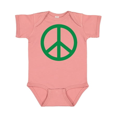 

Inktastic Green Symbol Peace Sign Gift Baby Boy or Baby Girl Bodysuit
