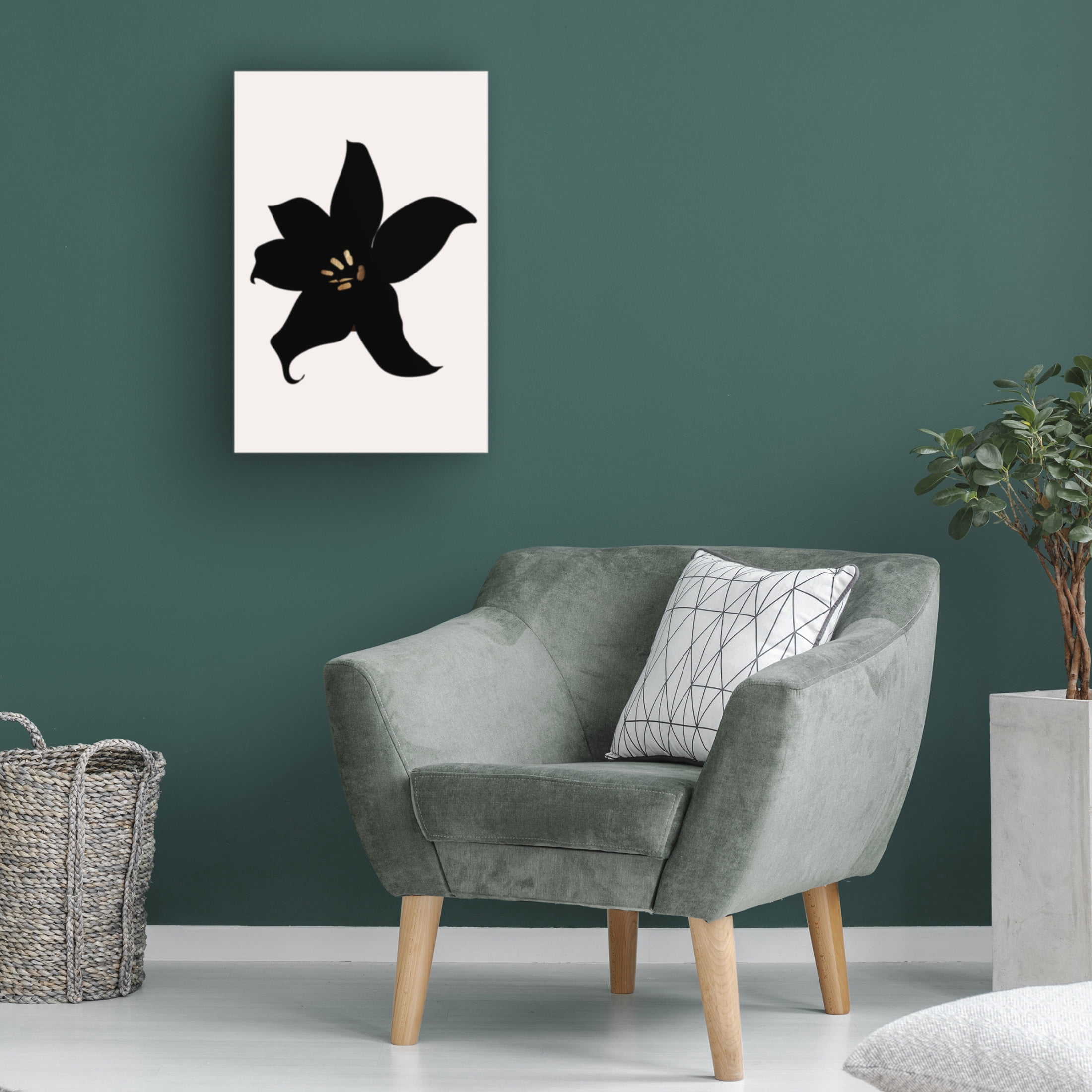 Trademark Fine Art Kubistika  Dark Orchid Canvas Wall Art