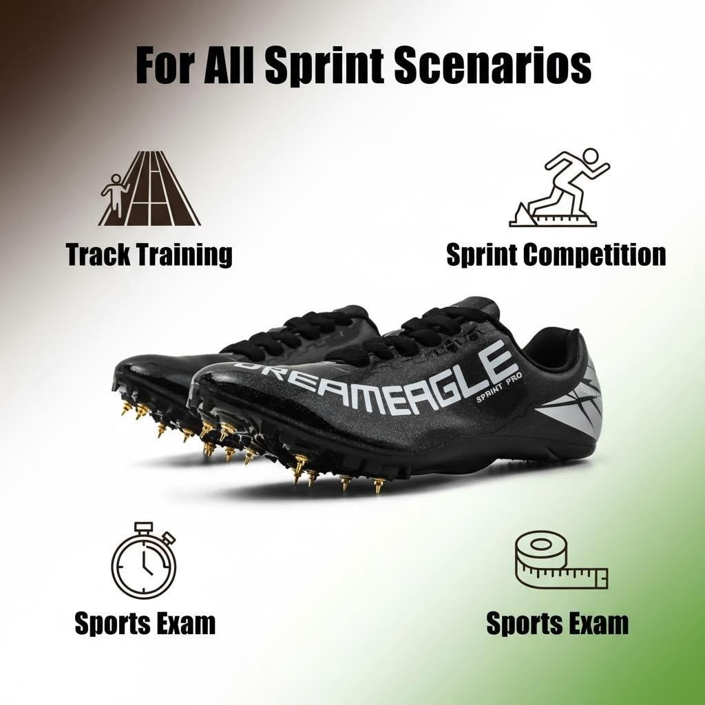 Track and Field Running Spike Shoes for Men, Women, Boys and Girls, Unisex