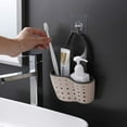 thumbnail image 4 of 2 PCS Soap Sponge Drainer Basket, Sink, Hanging Storage Rack, Green, Pink, 4 of 5