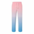 thumbnail image 4 of SERTG Boys Solid Color Jogger Pants Elastic Waist Side Pockets Casual Loose Fit Fall Winter Sweatpants Kids Fashion Casual Trousers(Pink,12-13 Years), 4 of 6