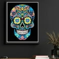 thumbnail image 4 of Diamond Dotz Neon Flock Sugar Skull Diamond Painting Kits for Adults - Colorful Diamond Art Kits a Relaxing Creative Craft Kit with Dotz Gems 18x14, 4 of 7