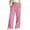 Pink, variant on SGFCWSX Girls Wide Leg Pants Elastic Drawstring Waist Lightweight Casual Trousers with Pockets for Kids Blue Size 9 Years