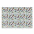 thumbnail image 1 of Childish Cutting Board, Cactus Plants Colorful Stars and Funny Dinosaurs Pattern with White Background, Decorative Tempered Glass Cutting and Serving Board, in 3 Sizes, by Ambesonne, 1 of 2