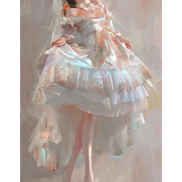Dww-30 X 40 Cm ,ballet Jeune Fille Diamond Painting Broderie Diamant Peinture Canevas 5d Tableau Enfant Adulte Strass Lot Puzzle Dessin Decoration Mu