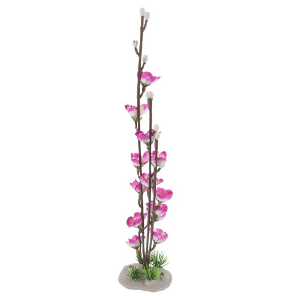 OUNONA Décorations d'Assiette de sushi Fleur Artificielle Fausse Fleur Décor Résine Violette Assiette de sushi Ornement 1Ensemble