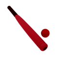 thumbnail image 2 of CUITING Foam Baseball Bat & Balls Set for Kids - 21.5 Inch Red Toy, 2 of 3