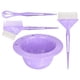 thumbnail image 4 of Kit de 4 piezas para teñir cabello, kit de coloración, herramienta de salón, ligero, para peluquería, práctico, con cepillo y cuenco, peine para Púrpura, 4 of 10