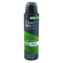 Dove Deodorant 3.8 Ounce Dry Spray Men Care Extra Fresh 72Hr (Pack of 3)
