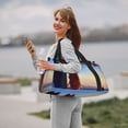 thumbnail image 4 of Lsque Bluey Pattern Hand Travel Bag, Weekender Carry On for Women Men, Sports Gym Bag, Workout Duffel Bag, Overnight Shoulder Bag fit 15.6 Inch Laptop, 4 of 6