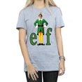 thumbnail image 3 of Elf Womens Buddy Logo Cotton Boyfriend T-Shirt, 3 of 5