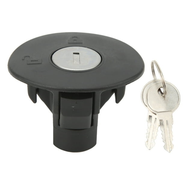 Tapa de bloqueo de gasolina, tapón de combustible 8U5A‑9C268‑B con 2 llaves de repuesto para Ford Expedition Ecosport Edge Explorer Mustang Jadeshay A