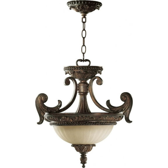 2230-18-88 Quorum Lighting Madeleine - Two Light Dual Mount Pendant     -Traditional Installation