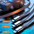 thumbnail image 6 of WQJNWEQ Five Gear Retractable 3 In 1 USB Cable Data Line Universal Portable Fast Char-ging Cable with Type C/Micro USB/IOS Port Connector Max 120cm, 6 of 7