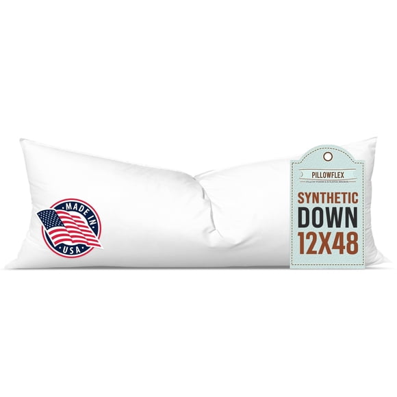 Relleno de almohada Pillowflex, plumón sintético, 30 x 120 cm, ultrasuave