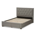thumbnail image 5 of Skyline Decor Light Grey Fabric Upholstered King Size Storage Bed, 5 of 11
