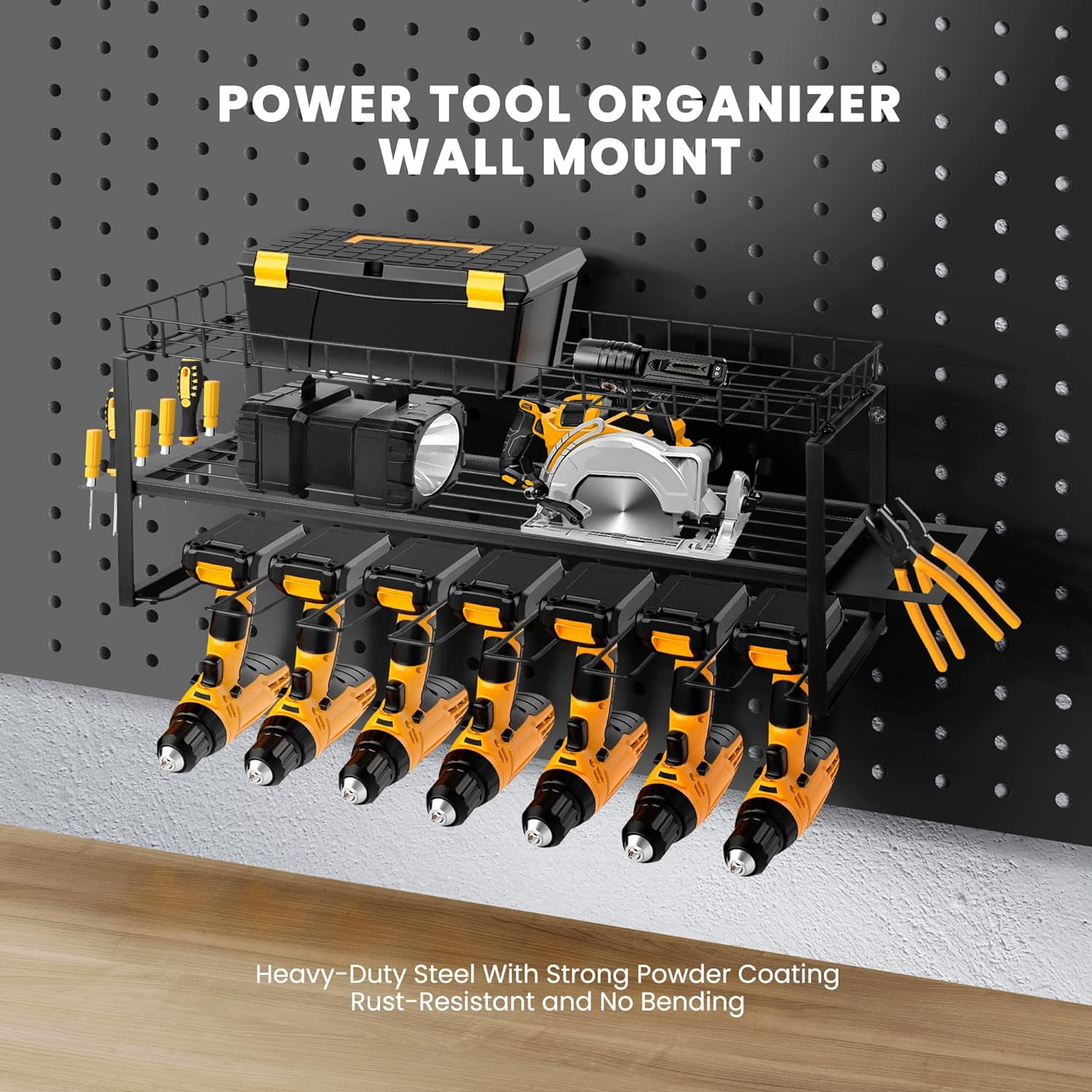 Power Tool Organizer Wall Mount 3 Layer Tool Organizer - Temu