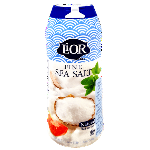 LiOR Fine Sea Salt Shaker Large, 17.6-Ounce Jars (Pack of 15)