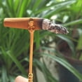 thumbnail image 3 of Pinza para cigarrillos, herramientas para fumar manos libres para mujeres y hombres fumadores. dorado, 3 of 8