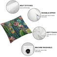 thumbnail image 4 of Jiayy  Watercolor Cactus Throw Pillow Cover Green Plants Succulent on Desert Exotic Blossom Cozy Square Cushion Case for Men Women Room Home Decor  2 pcs White, 4 of 6