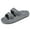 Gray, variant on Earlde Women's Sandals Adjustable EVA Flat Sandals Comfortable Double Buckle Slides Sandals