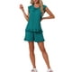 thumbnail image 2 of INSPIRAR CHIC Conjuntos de Pijama de Dos Piezas para Mujeres con Manga con Volantes y Pantalones Cortos M Verde Oscuro, 2 of 5